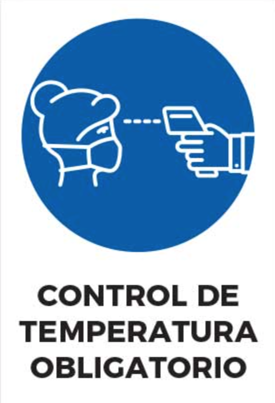 Control de temperatura obligatorio