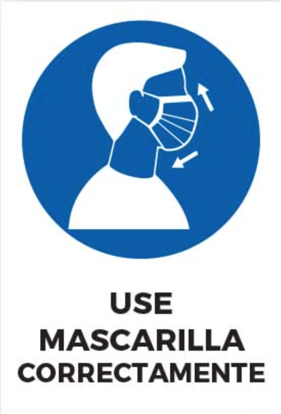 Use mascarilla correctamente