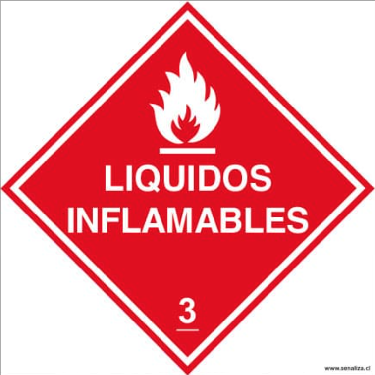 Liquidos Inflamables 3 – Cuadrado