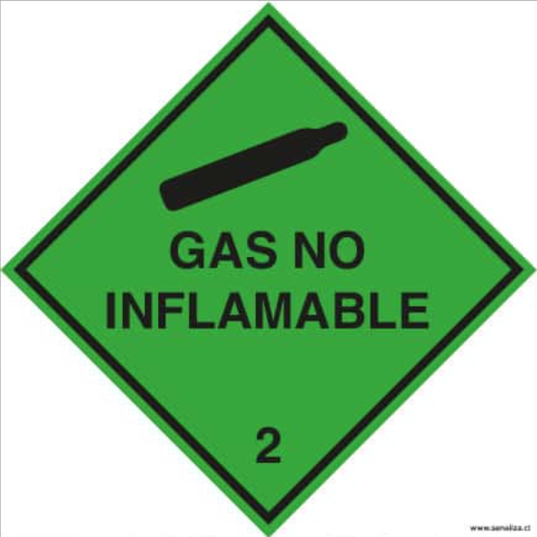 Gas no inflamable 2 – Cuadrado