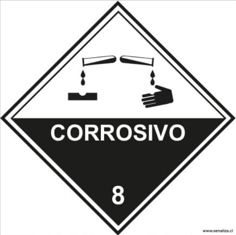 Corrosivo 8 – Cuadrado